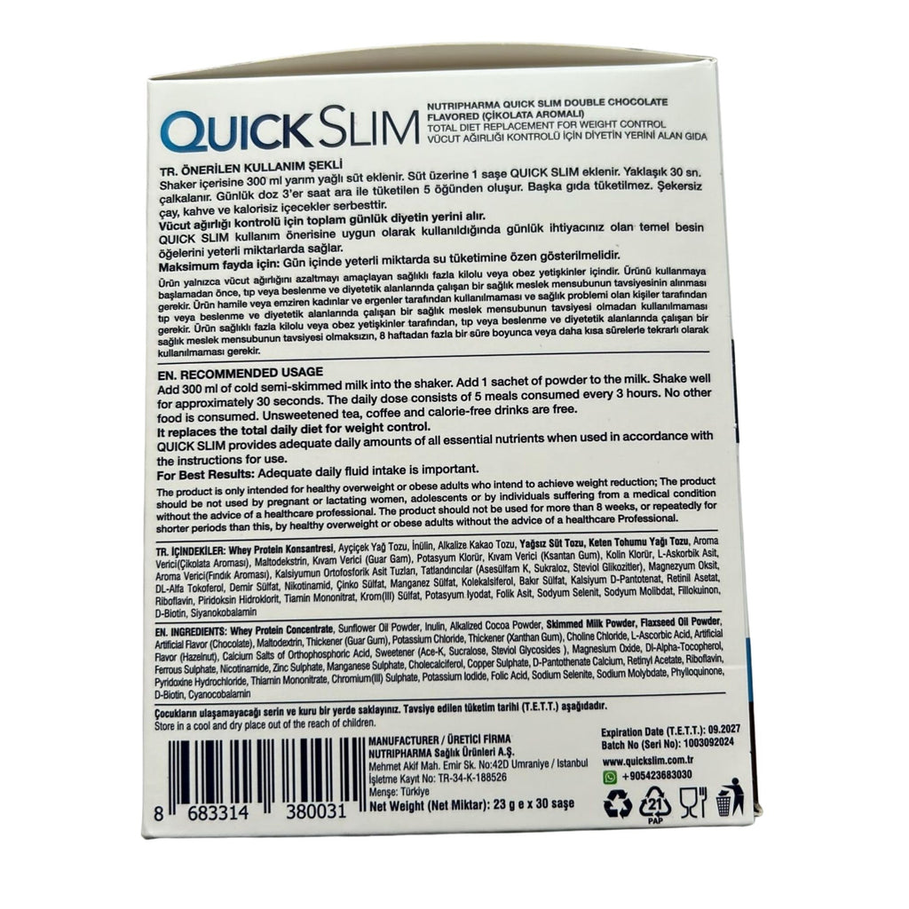 NUTRIPHARMA Quick Slim Quick Slim Meal Replacement Shakes for Weight