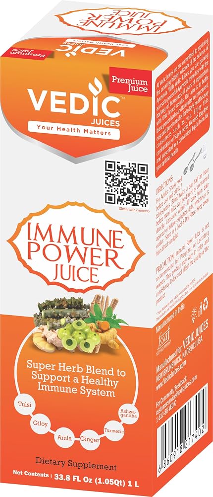 Vedic Juices Immune Power Juice Multi-Herb Blend - 1L
