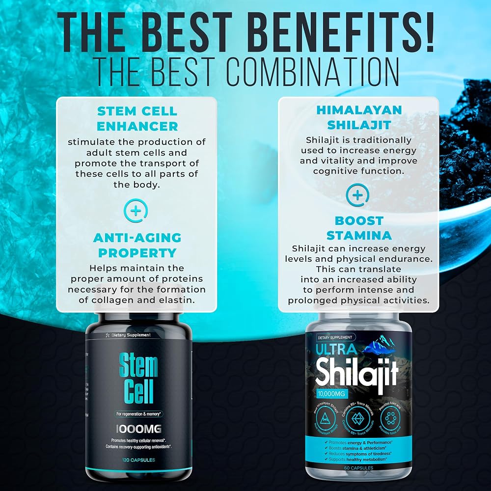 AURA VITAMINS Spirulina & Chlorella + Shilajit Bundle - 180 Capsules - image 5