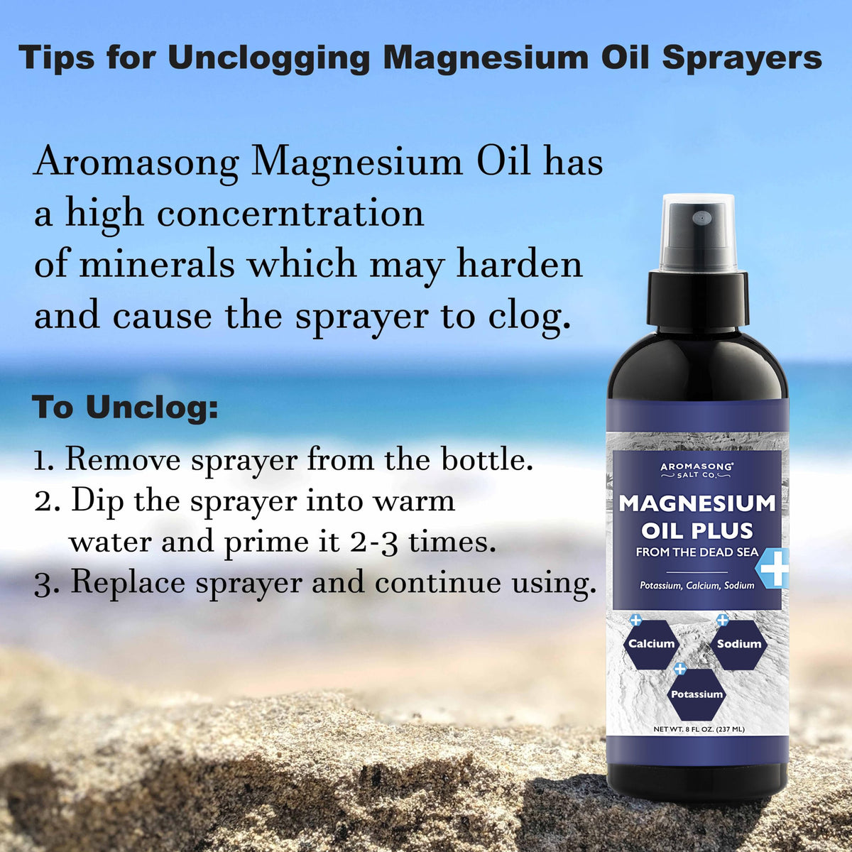 Aromasong Extra Strength Magnesium Spray for Sleep - 8 Fl Oz - image 5