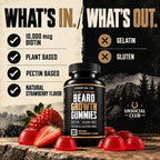 Unsocial Pomade Beard Growth Gummies with Biotin - 90 Gummies - image 6