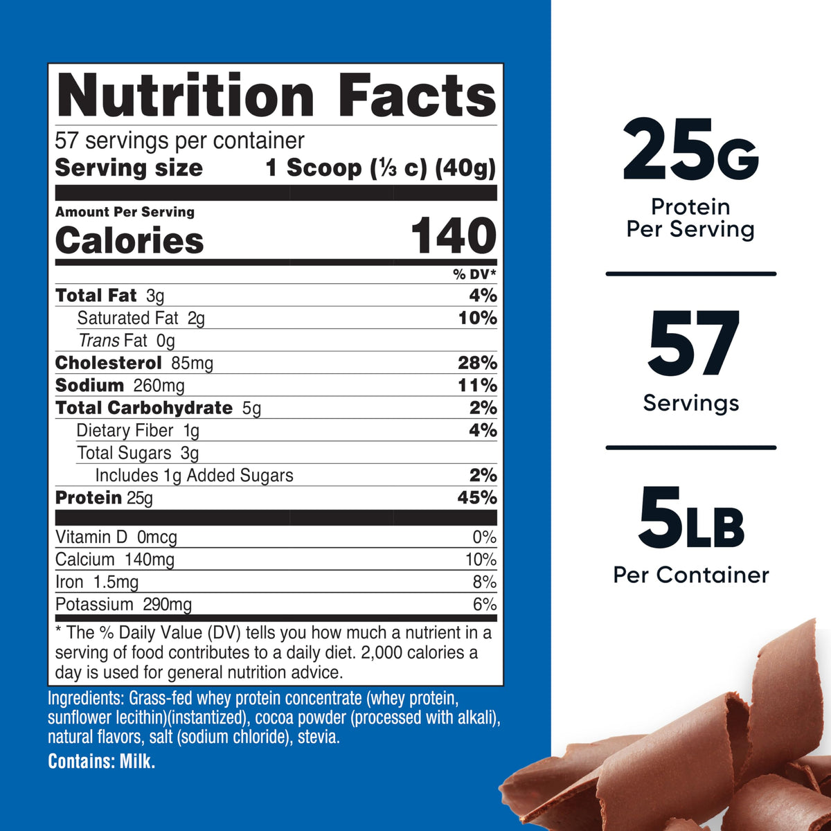 Nutricost Grass-Fed Whey Protein Concentrate - Undenatured