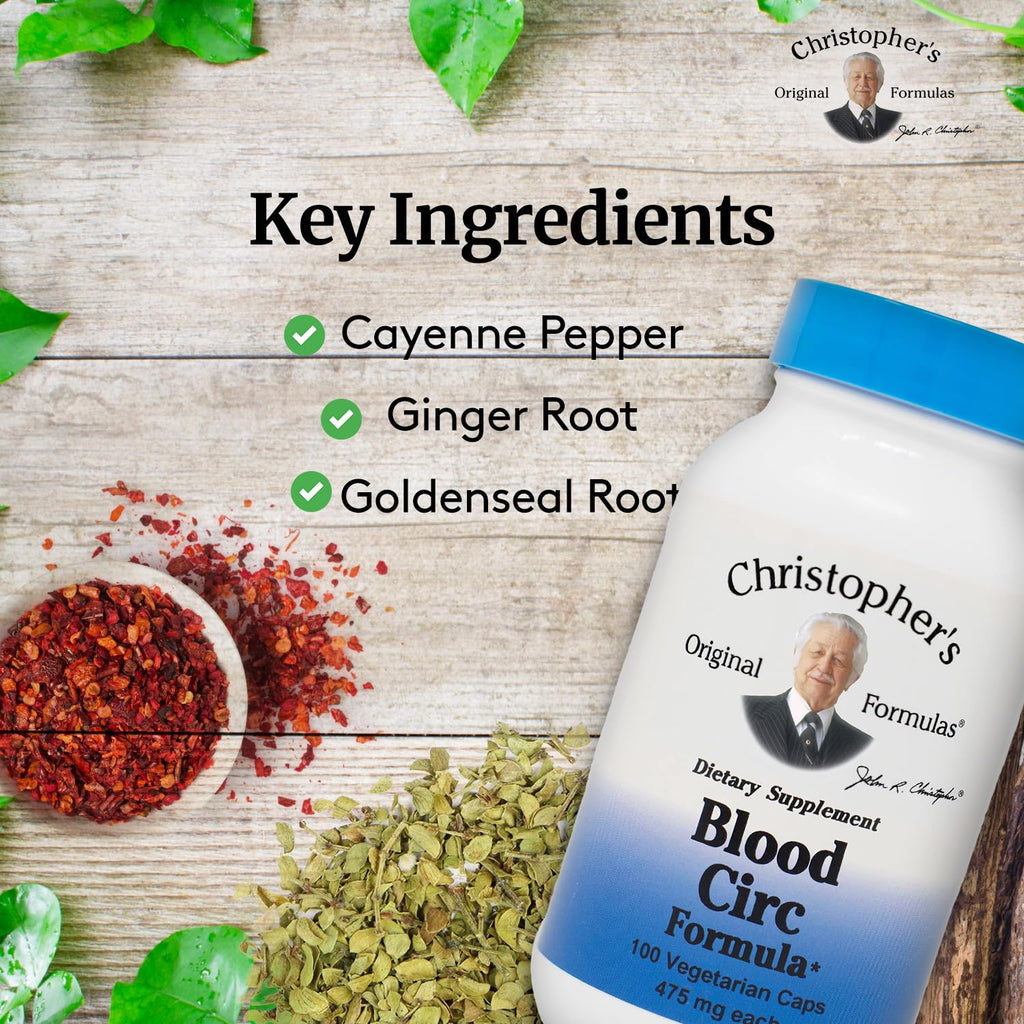 Christopher's Original Formulas Blood Circulation Formula - 100 Capsules - image 3