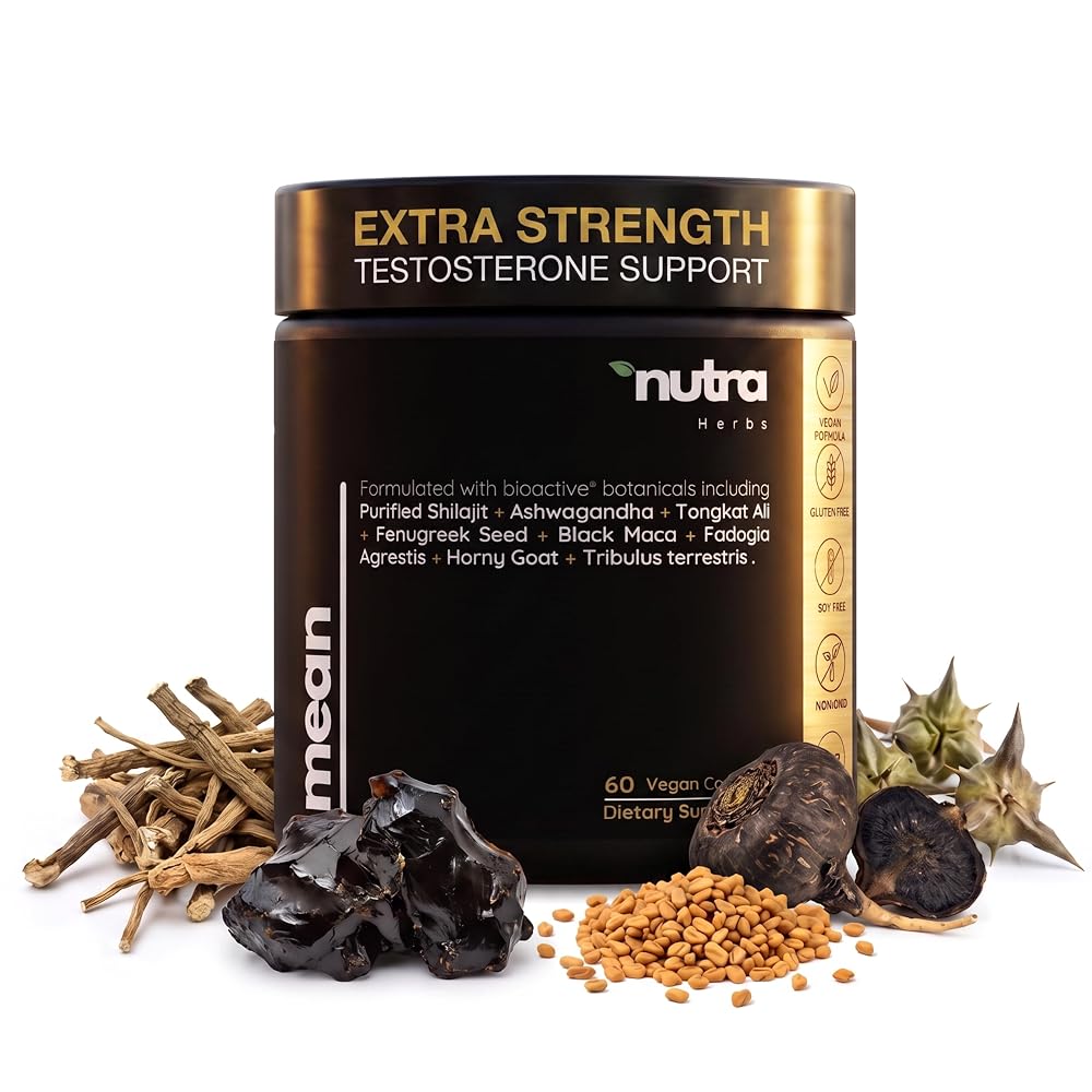 NutraHerbs Men's Testosterone Support Extra Strength - 60 Vegan Capsules
