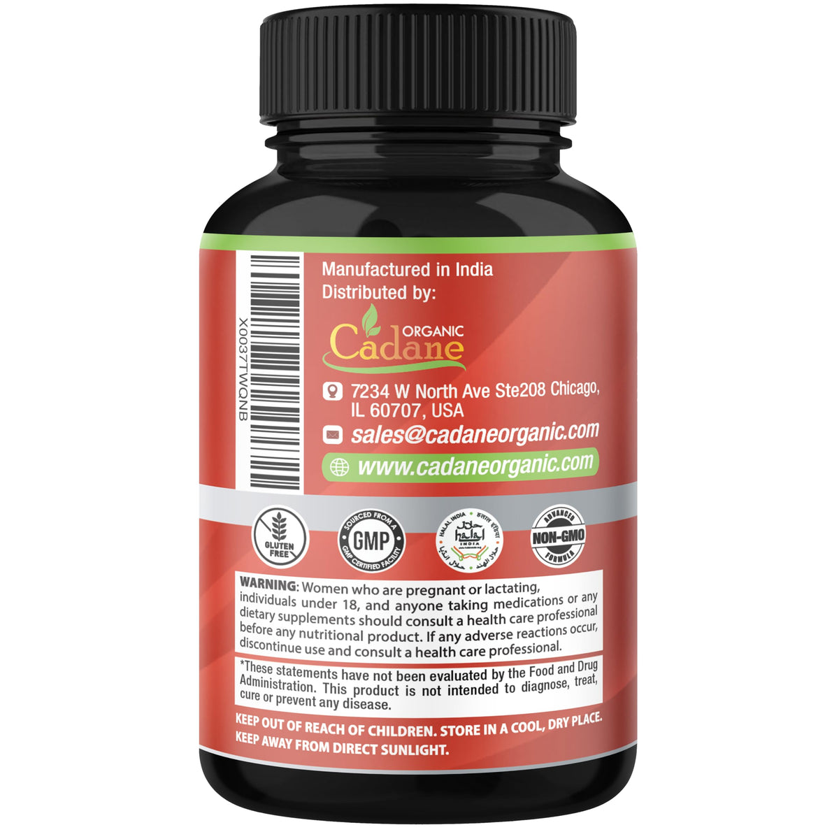 Organic Cadane Bromelain Extract with Quercetin - 60 Capsules - image 4