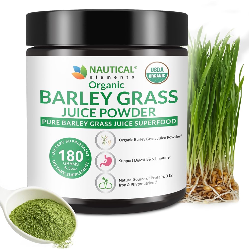 Nautical Elements Barley Grass Juice Powder Organic - 180g