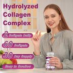 MENXI Multi Collagen Peptides Softgel for Women & Men - Type I II III