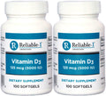 Reliable-1 Laboratories Vitamin D3 5000 IU - 200 Softgels