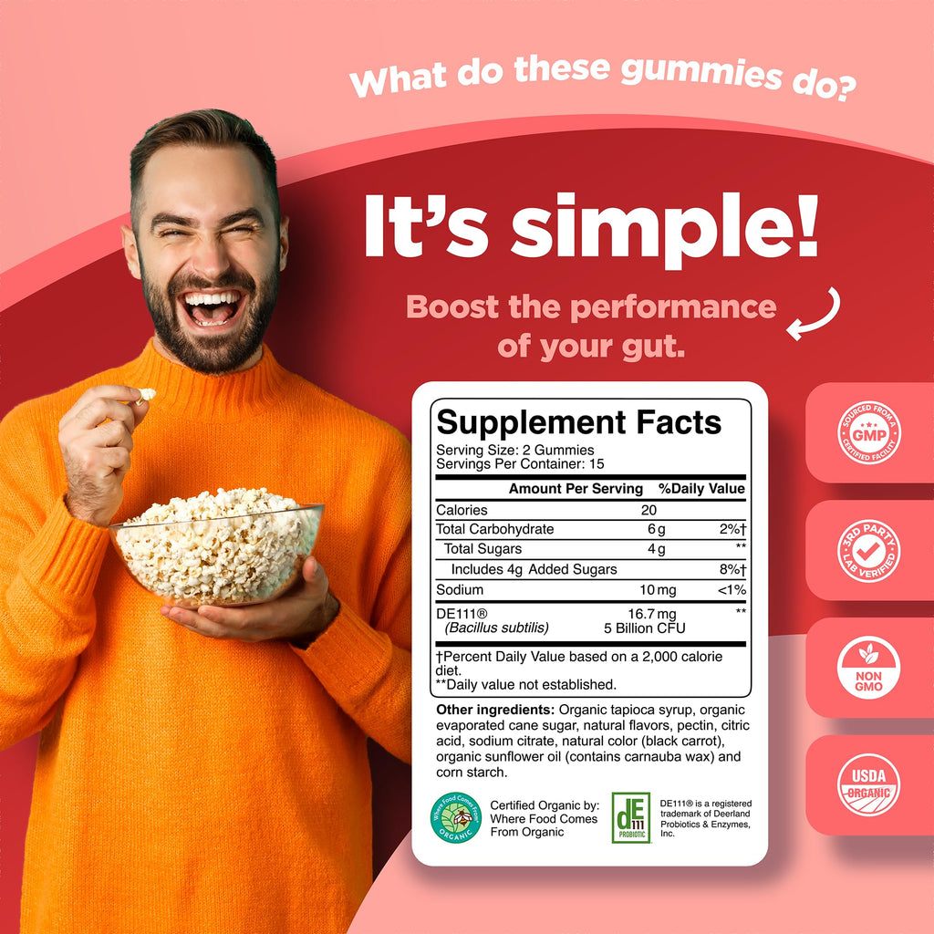 Phytoral Probiotic Gummies for Adults 5 Billion CFU - 30 Count - image 3