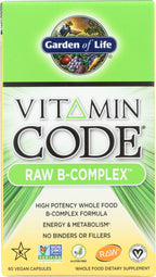 Garden of Life Raw B Complex Vitamin Code - 60 Vegan Capsules