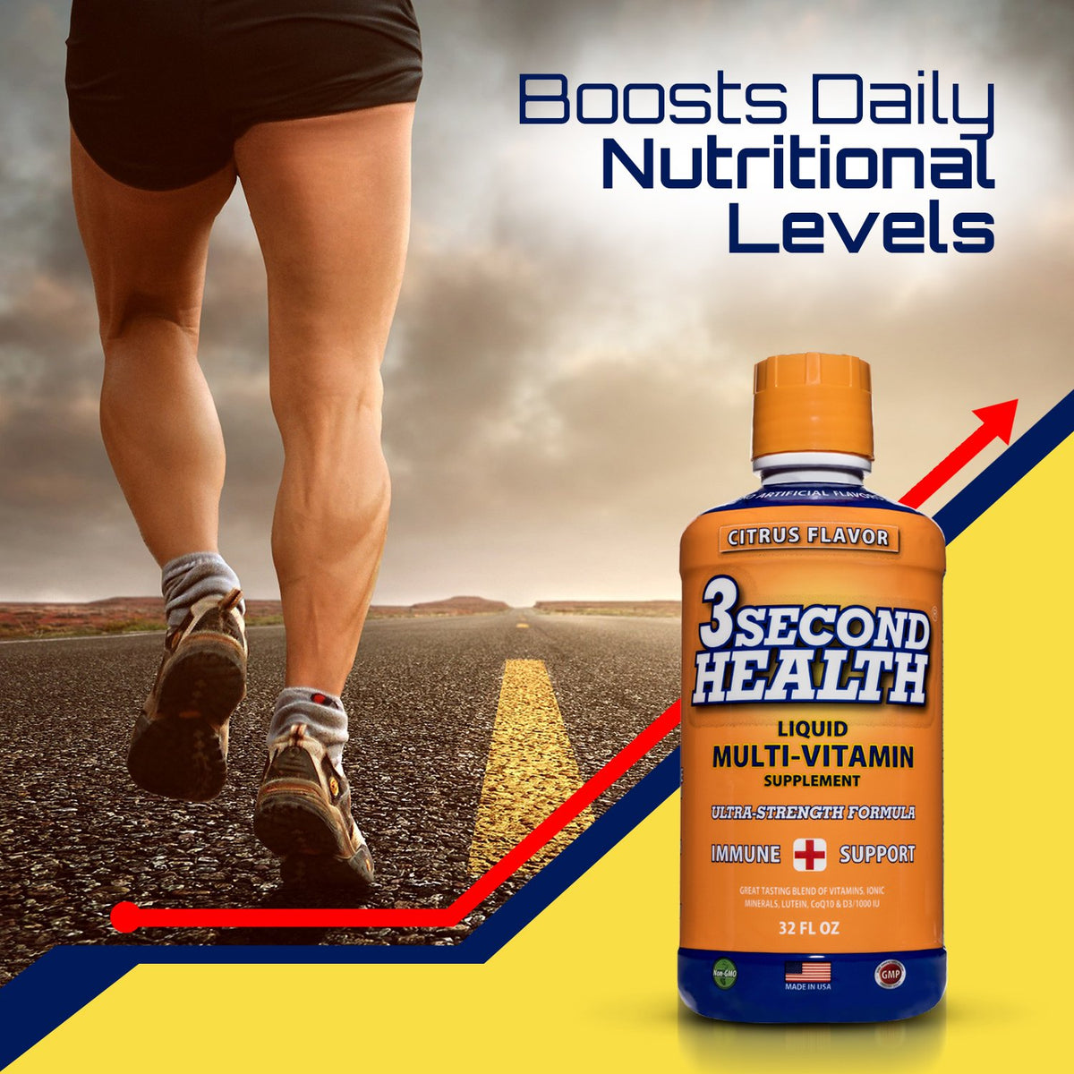 3 Second Health Liquid Multivitamin Vegan - 32 Fl Oz - image 4