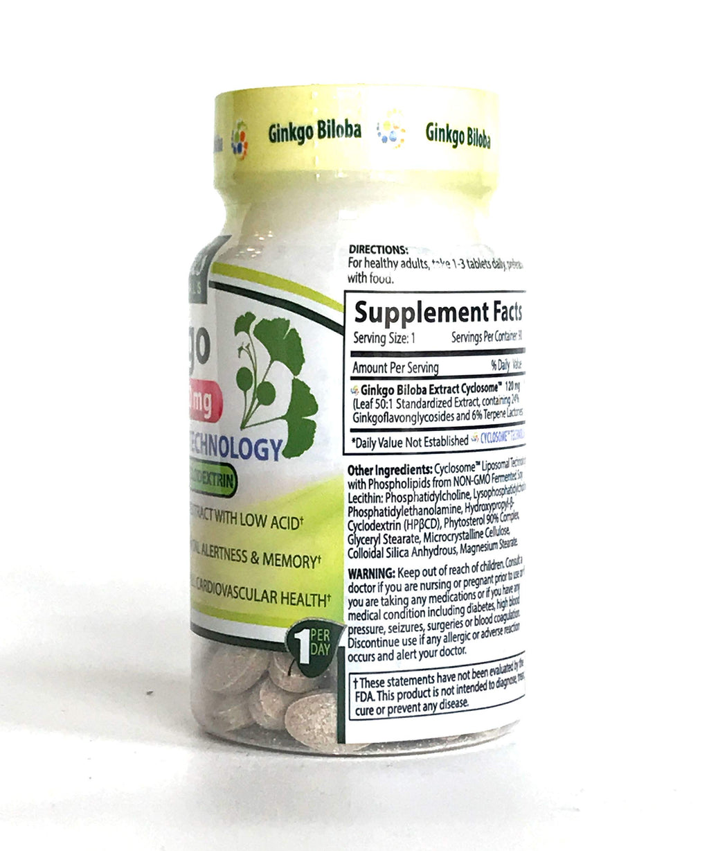 Nature's Essentials Liposomal Ginkgo Biloba 120mg - 90 Capsules - image 3