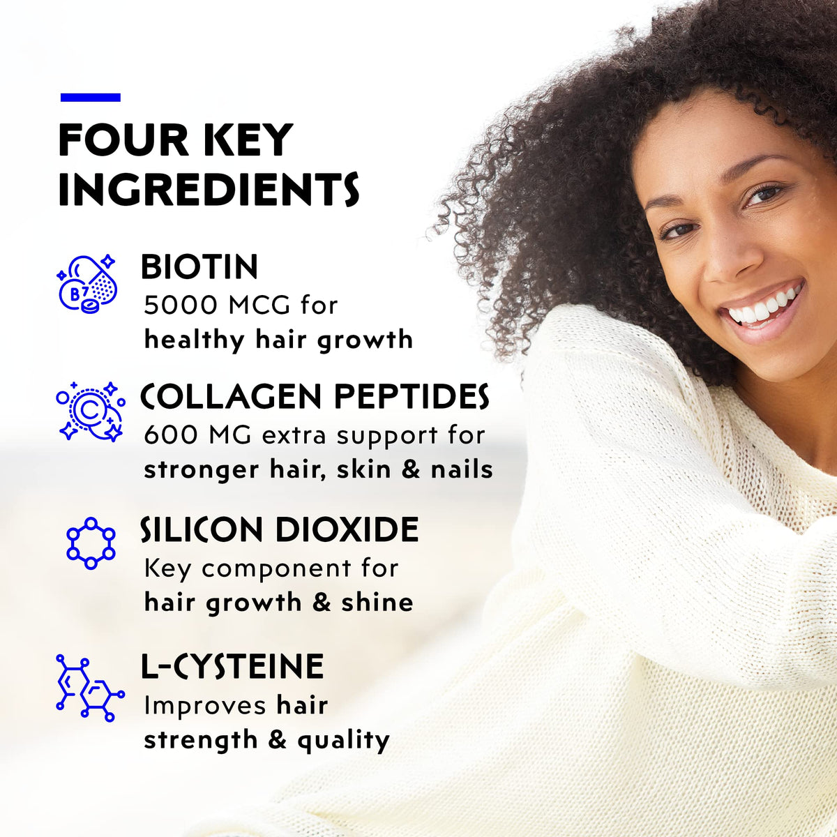 Elon R3 Extra Strength Hair Growth Supplement for Women - 120 Tablets - image 3
