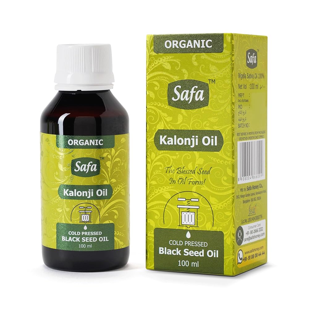 Safa Black Seed Oil Organic Cold Pressed Pure Kalonji Oil