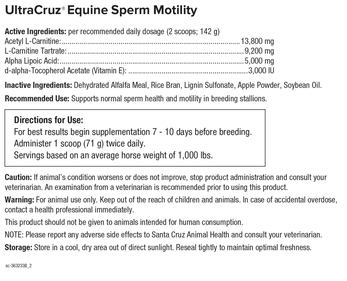 UltraCruz Equine Sperm Motility Enhancer - 5 lb - image 5