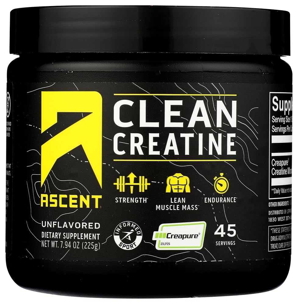 Ascent Clean Creatine Monohydrate Powder