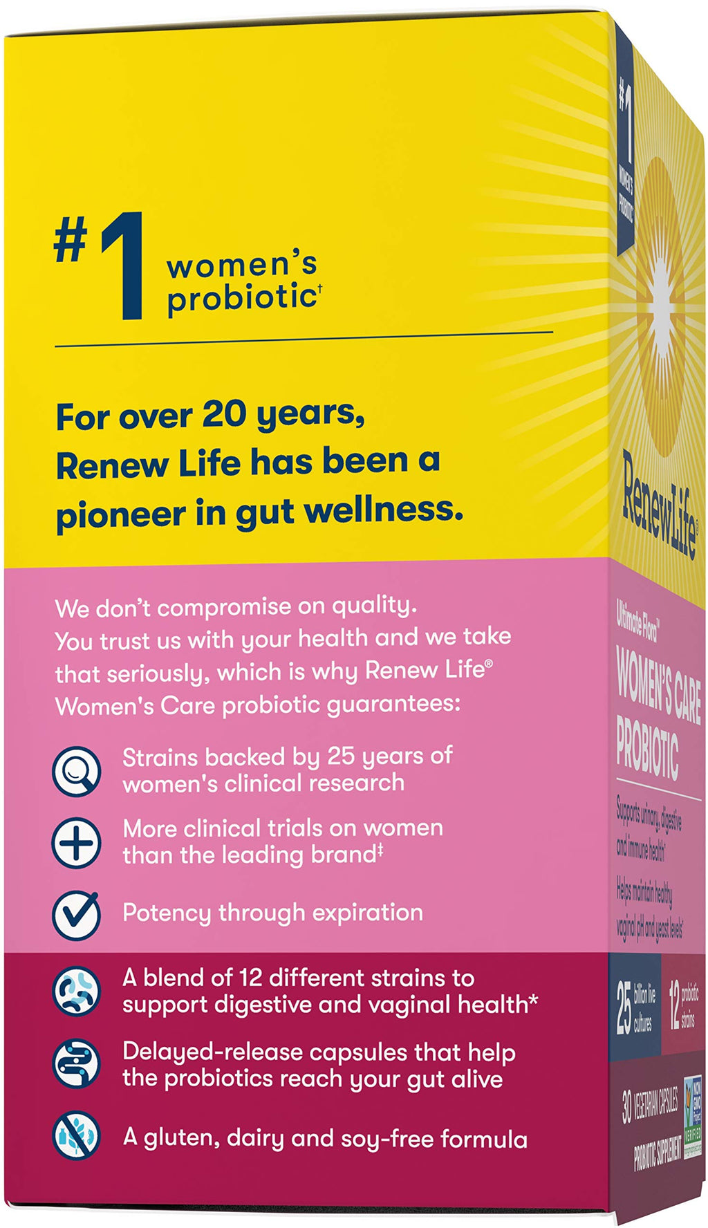 Renew Life Women's Probiotic Ultimate Flora 25 Billion - 30 Vegetable Capsules - image 10