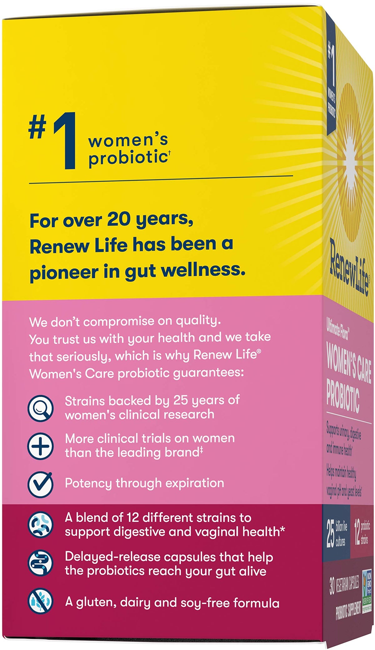 Renew Life Women's Probiotic Ultimate Flora 25 Billion - 30 Vegetable Capsules - image 10