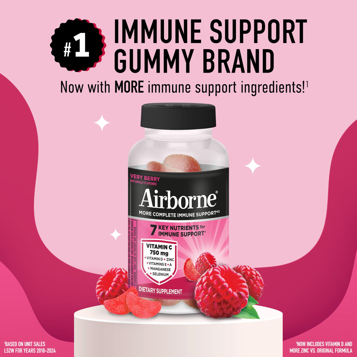 Airborne Vitamin C 1000mg Immune Support Gummies - 21 Count - image 2