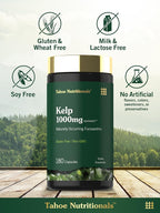 Tahoe Nutritionals Kelp Supplement with Green Tea Extract - 180 Capsules - image 5
