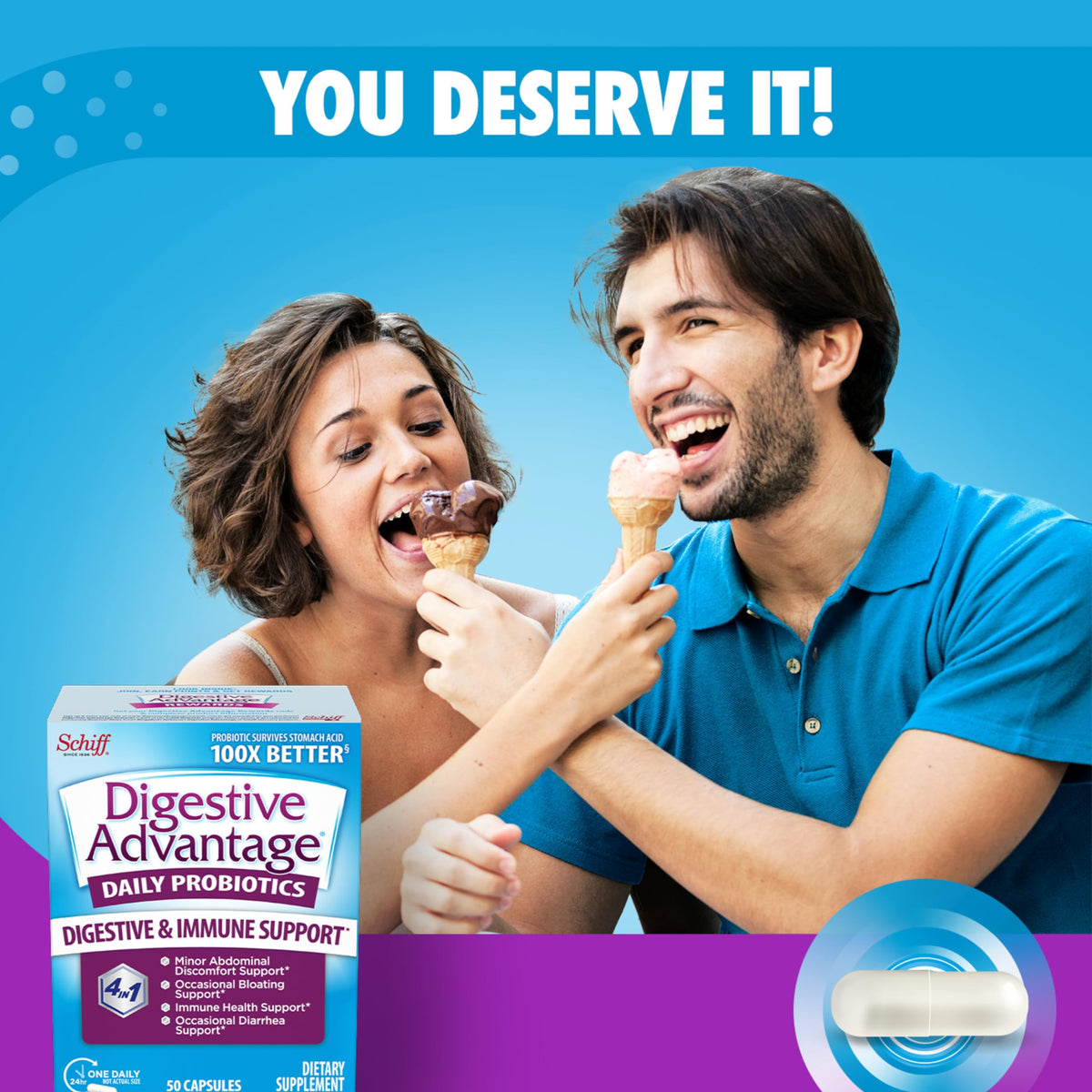 Digestive Advantage Daily Probiotics BC-30 - 50 Capsules - image 5