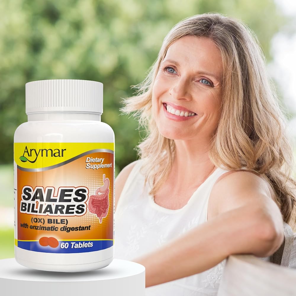 Arymar Sales Biliares Ox Bile with Digestive Enzymes - 60 Tablets - image 6