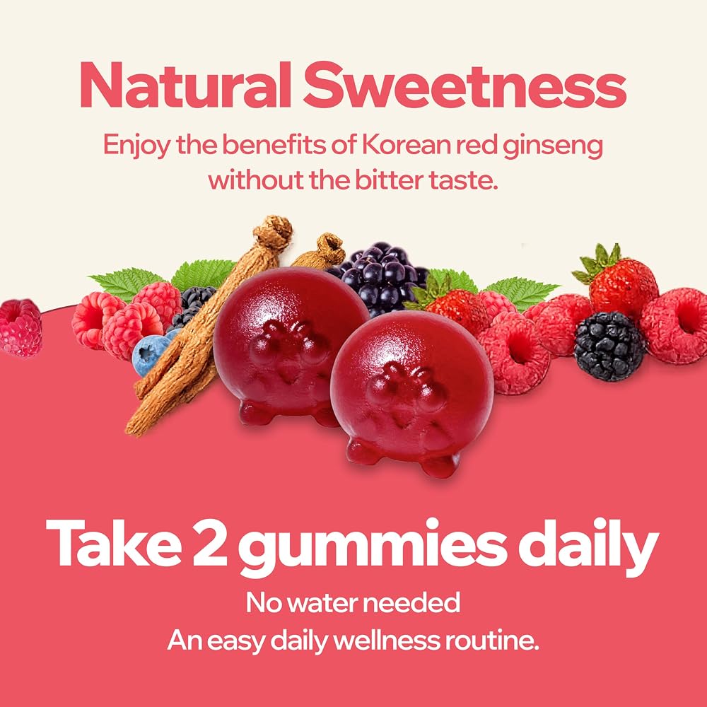 CARE U Korean Red Ginseng Gummies for Kids - 60 Count - image 7