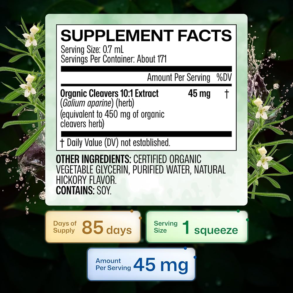 BIO KRAUTER USDA Organic Cleavers for Lymphatic Drainage & Detox - image 5