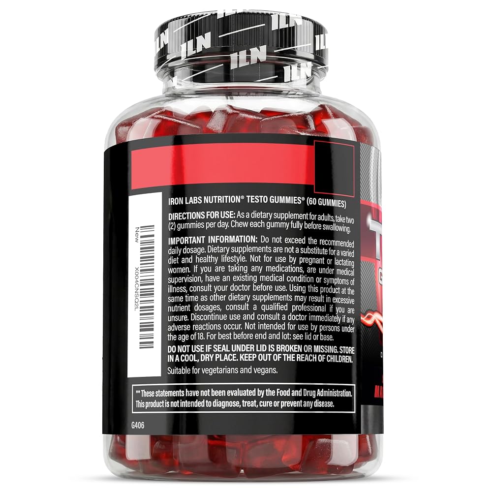Iron Labs Nutrition Testo Gummies for Men - 60 Gummies - image 9