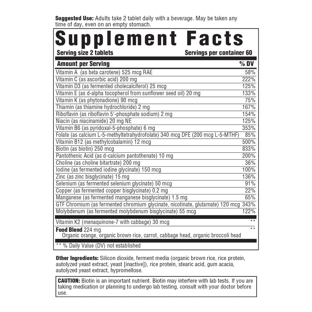 Innate Response Formulas Men's Multivitamin 40+ - 120 Tablets - image 2