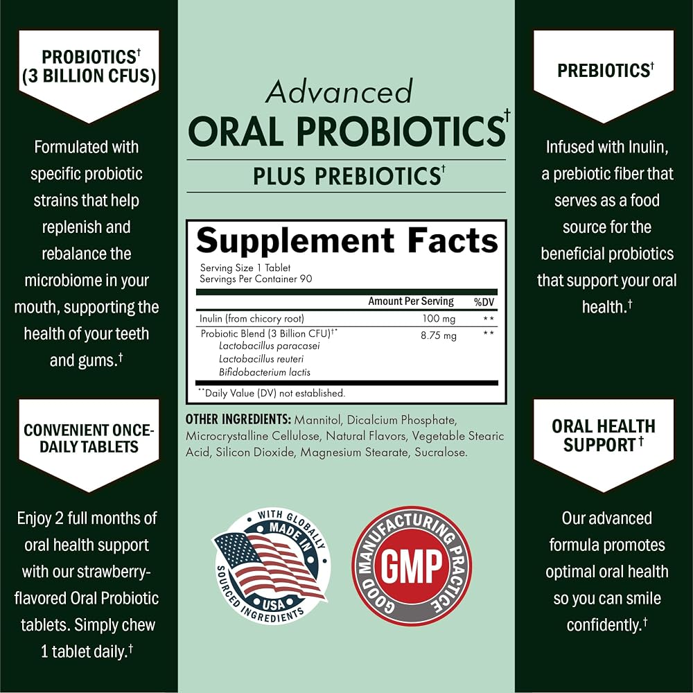BioSchwartz Oral Probiotics Supplement with Prebiotics - Supports