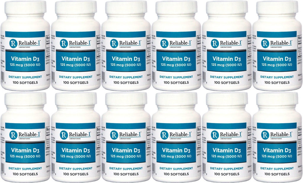 Reliable-1 Laboratories Vitamin D3 5000 IU Softgels by Reliable 1