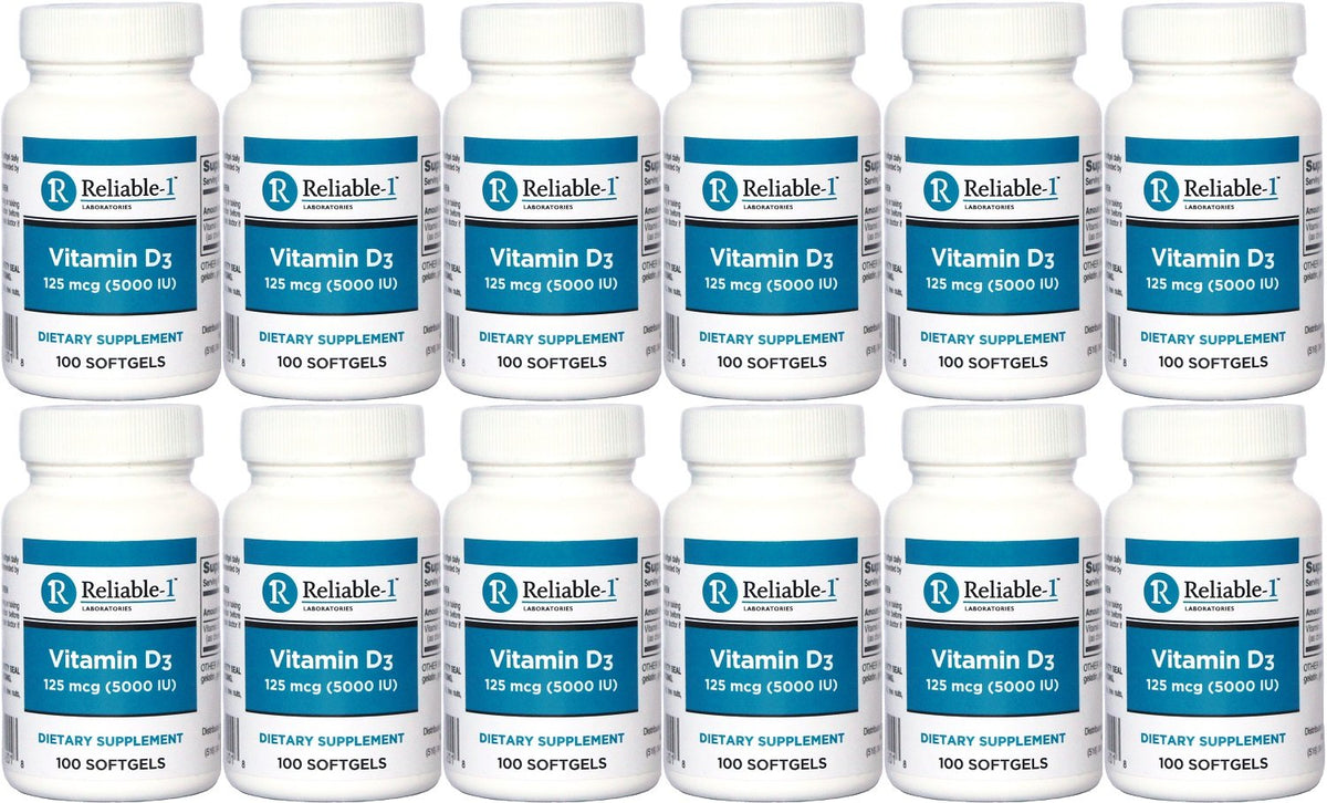Reliable-1 Laboratories Vitamin D3 5000 IU Softgels by Reliable 1