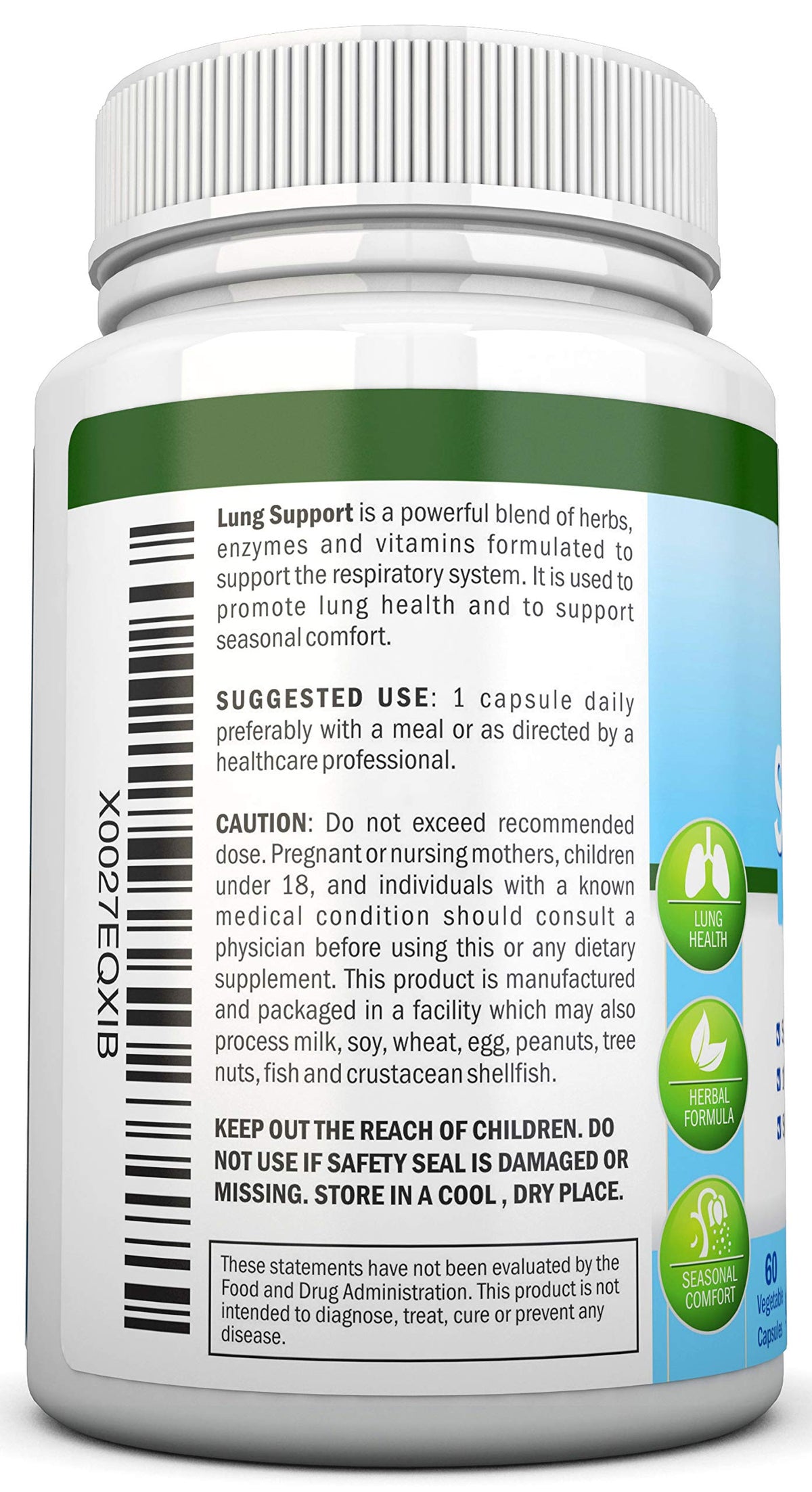 NutriONN Lung Detox and Cleanse Herbal Supplement - 60 Capsules - image 7