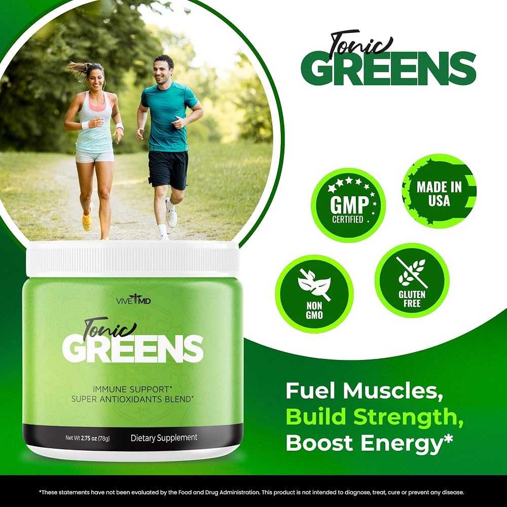 VIVE MD Tonic Greens Powder Vitamin Boost Supplement - 2 Pack - image 4