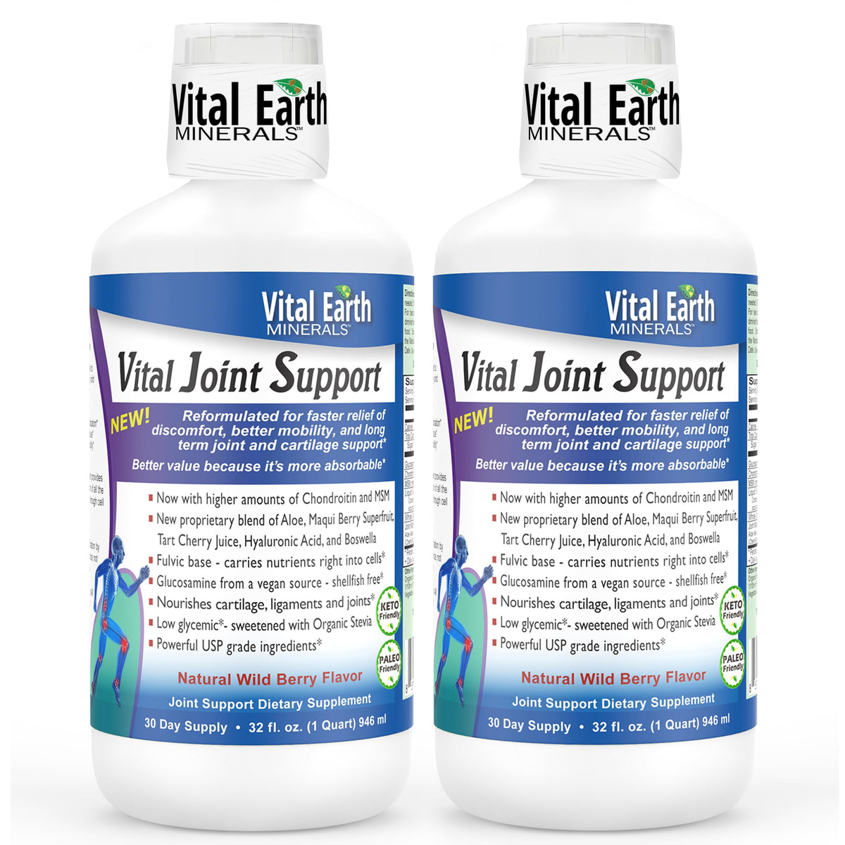 Vital Earth Minerals Liquid Joint Support with Glucosamine & Chondroitin