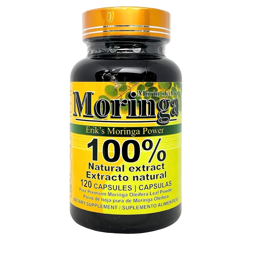 Productos El Colibri Moringa 100% Natural Extract 1000mg - 120 Capsules