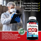 FITO MEDIC'S L-Theanine 400mg - 150 Capsules - image 5