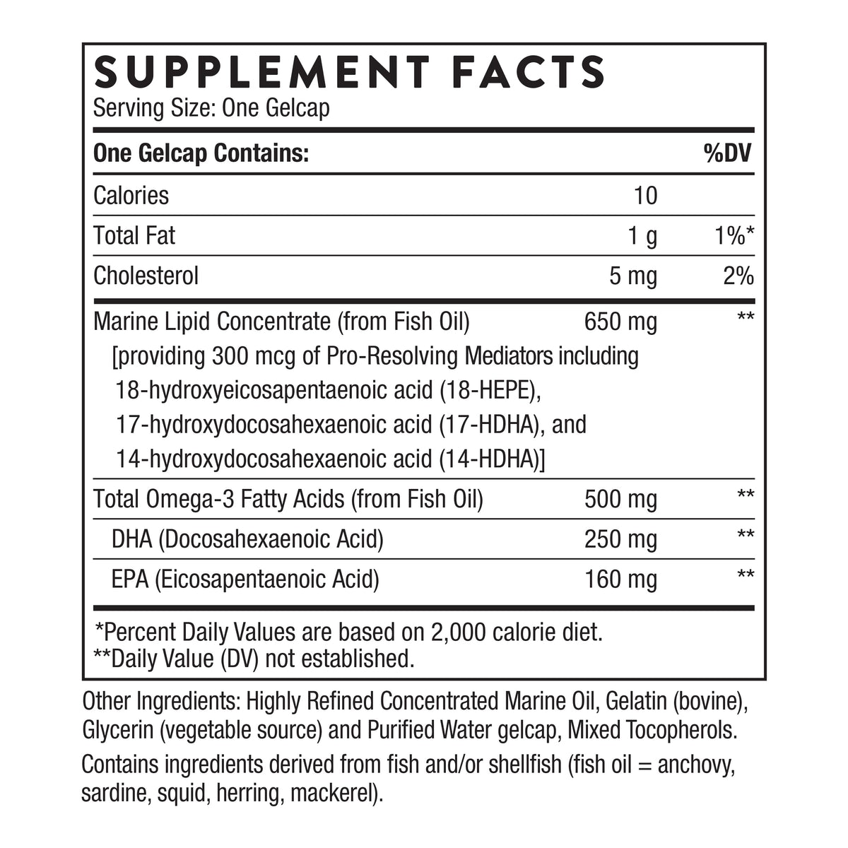 THORNE Pro-Resolving Mediators with EPA & DHA - 60 Softgels - image 2