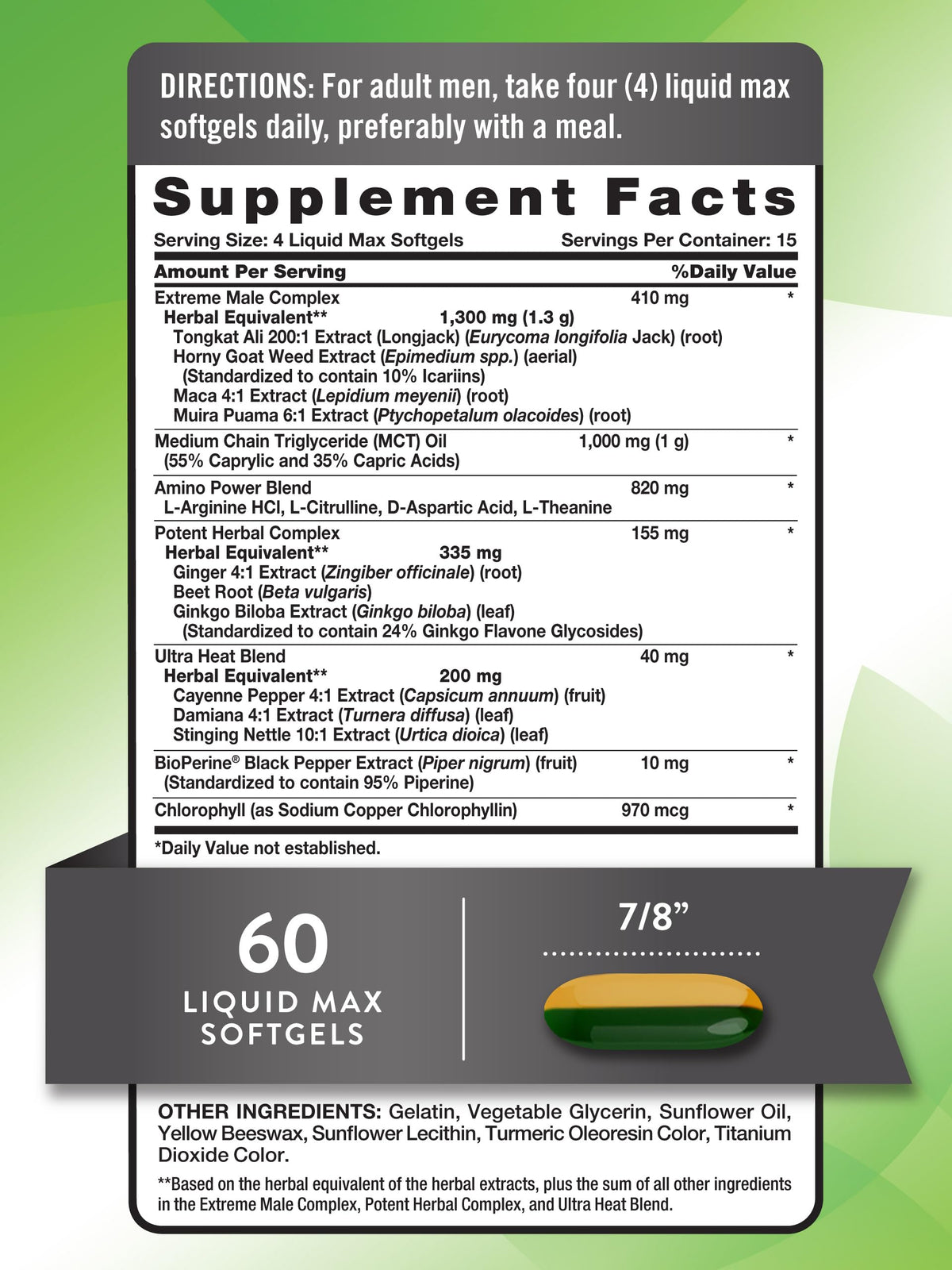 Nature's Truth Libido Supplement for Men - 60 Softgels - image 2