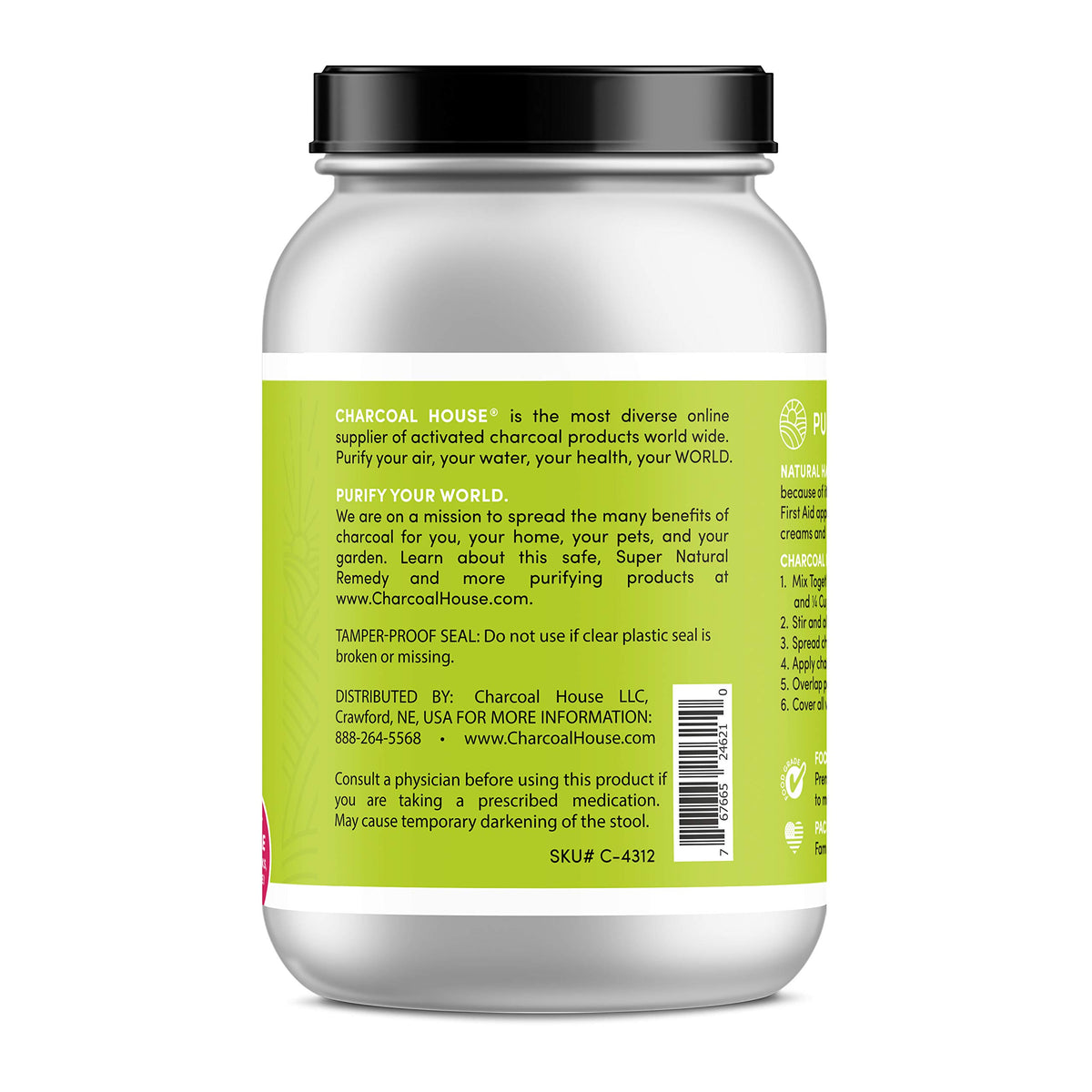 Charcoal House Activated American Hardwood Charcoal Powder