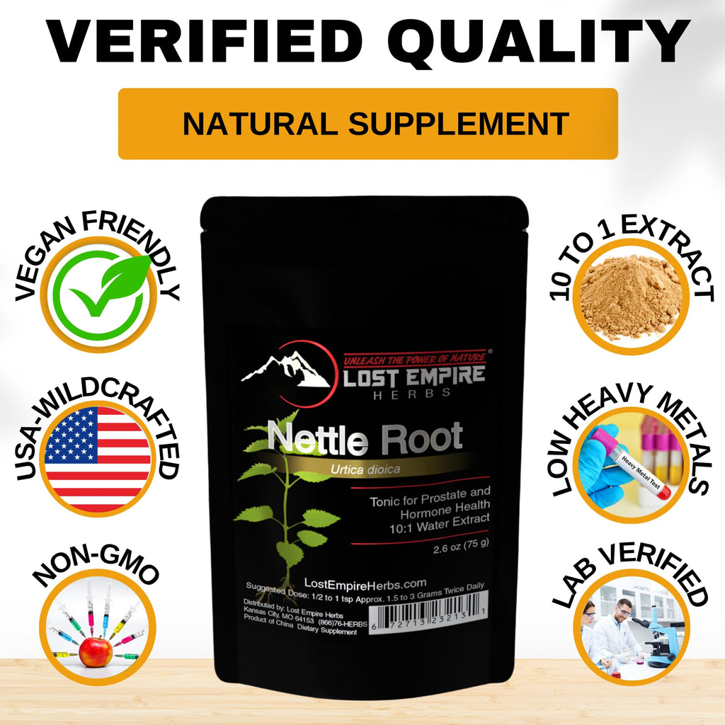 Lost Empire Herbs Stinging Nettle Root 10:1 Extract Powder - 75g - image 5