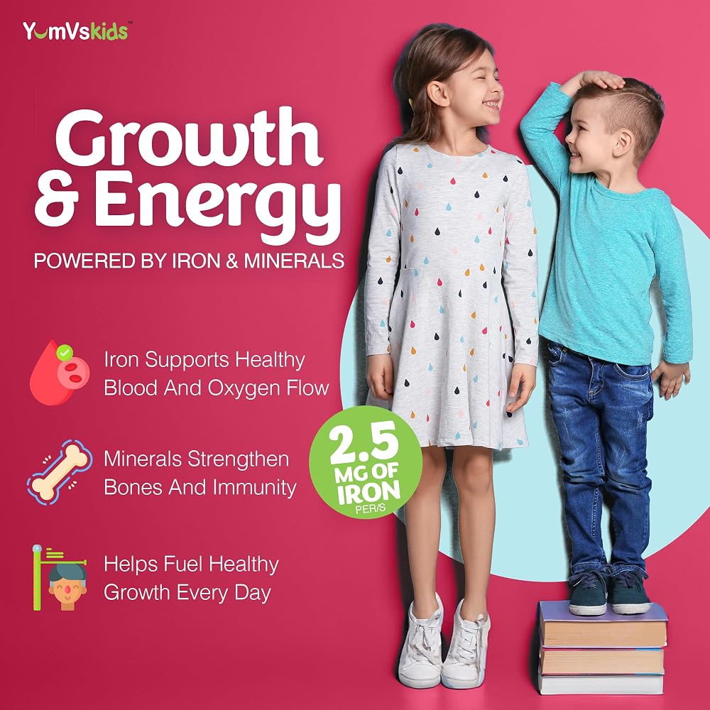 YUM-V'S Kids Multivitamin with Iron, 21 Vitamins & Minerals - 120 Chewables - image 4