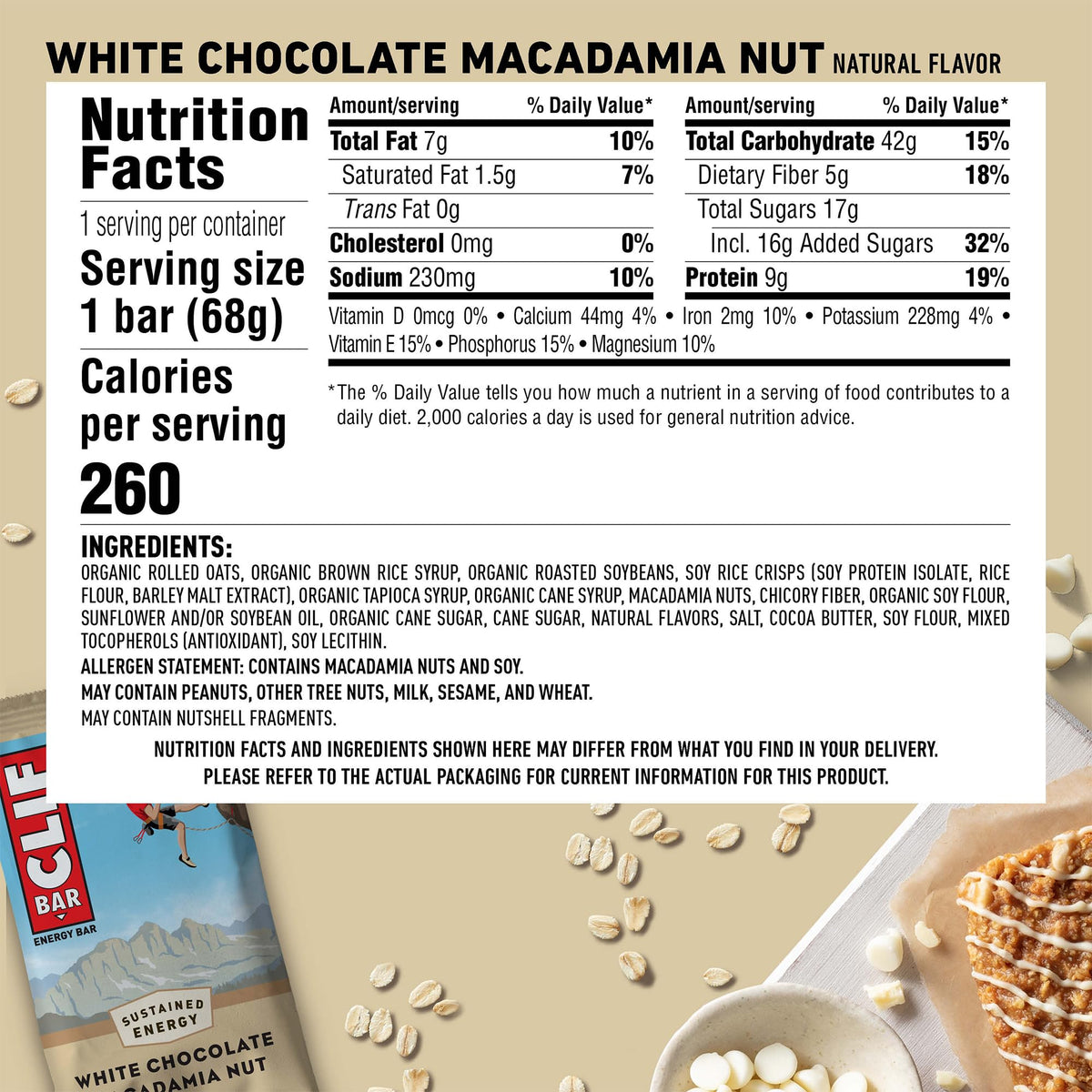 CLIF Bar White Chocolate Macadamia Nut Energy Bars - 12 Pack - image 6