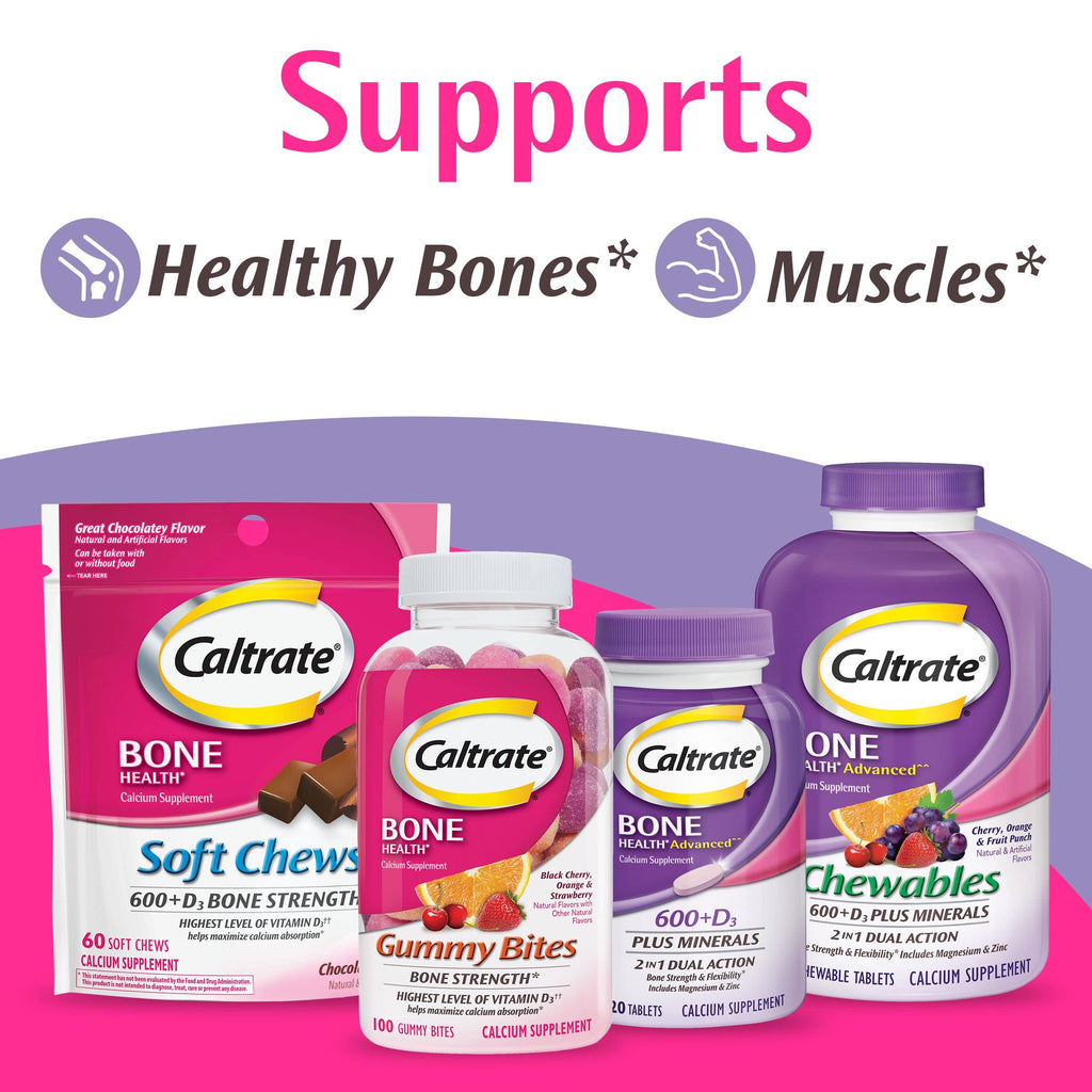 Caltrate Chewables 600 Plus D3 Calcium Supplement - 155 Tablets - image 8