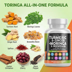 Clean Nutraceuticals Turmeric Moringa Supplement - 120 Capsules - image 4