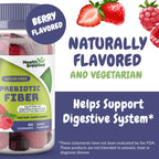 Health Supplied Mixed Berry Flavored Prebiotic Fiber Gummies
