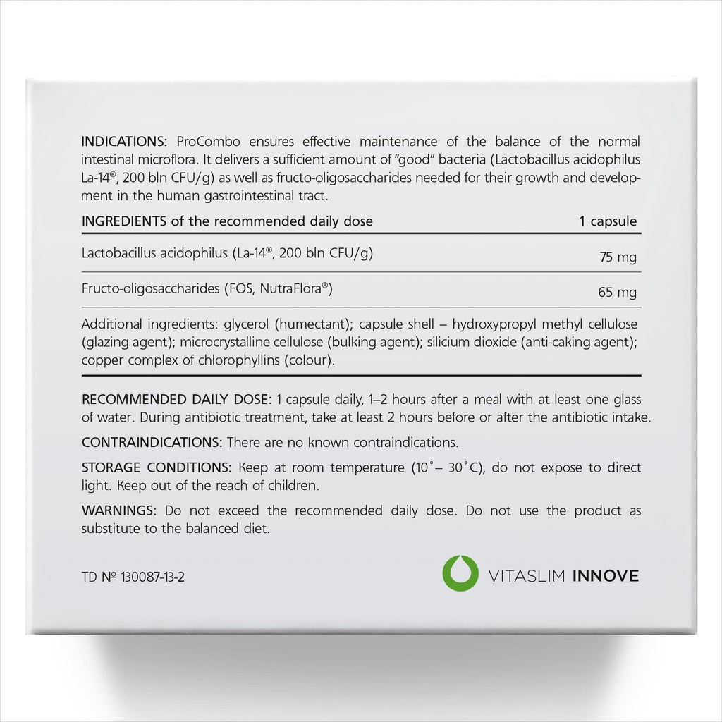 ProCombo - The Smart synbiotic with targeted delivery of The Good