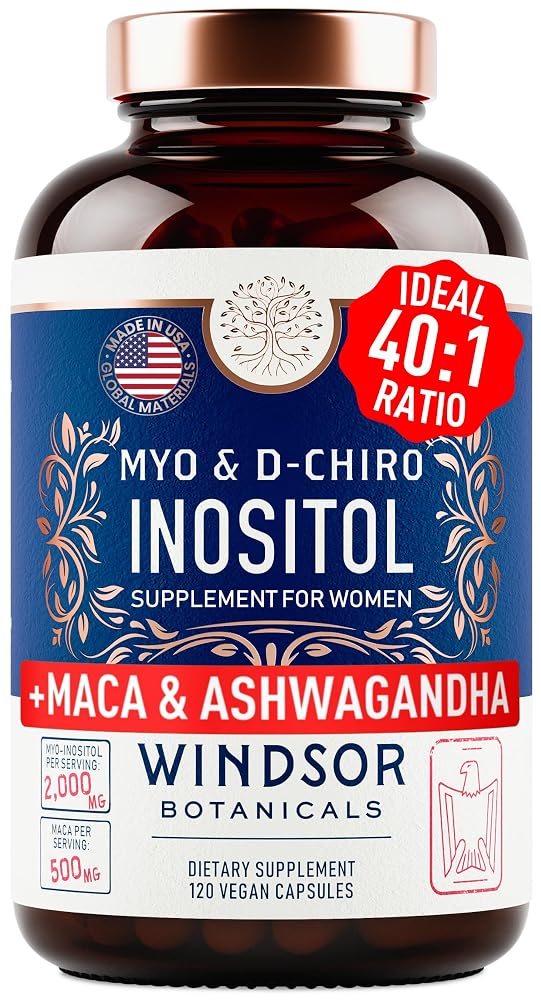 Windsor Botanicals Myo-Inositol & D-Chiro Inositol 40:1 Ratio