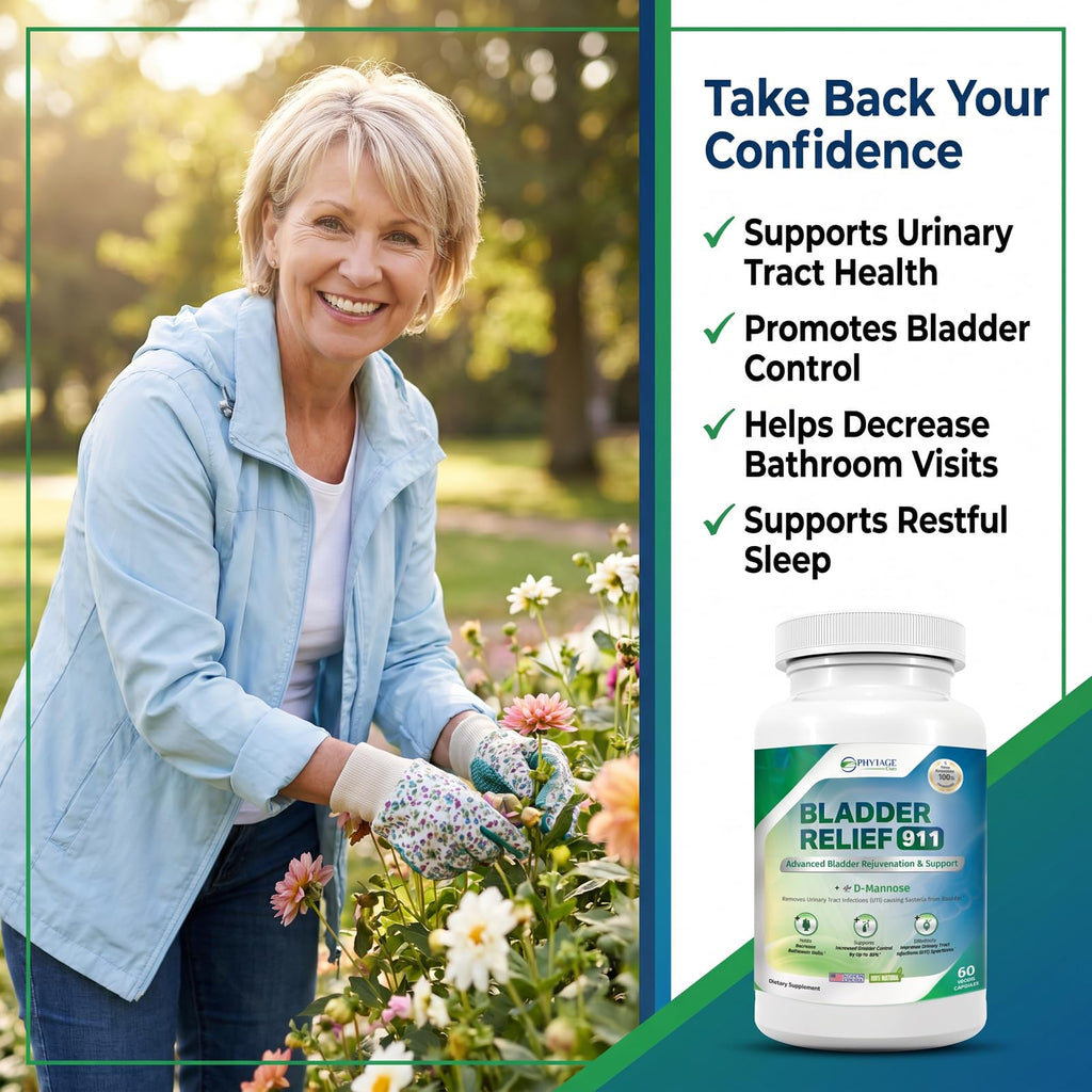Phytage Labs Bladder Relief 911 Urinary Tract Support - 60 Vegetarian Capsules - image 5